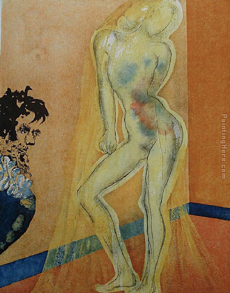 Salvador Dali The Chevalier's Dream of Cecile